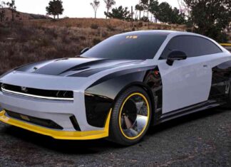 2025 Dodge Charger Widebody Kit with Yellow Splitter 2025-dodge-charger-widebody-kit-with-yellow-splitter