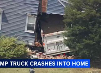 Massive 73,000-Pound Dump Truck Punches Hole Through NJ House massive-73000-pound-dump-truck-punches-hole-through-nj-house