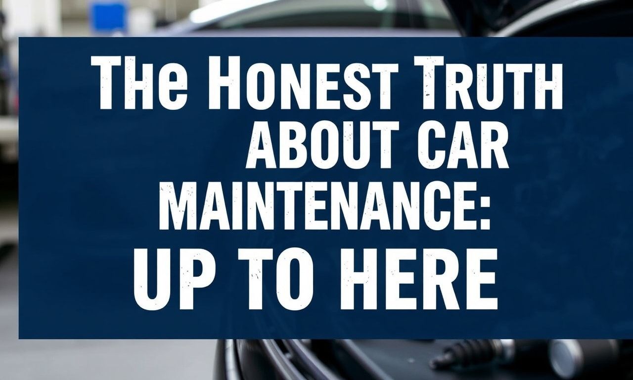 The Honest Truth About Car Maintenance: I've Had It Up to Here